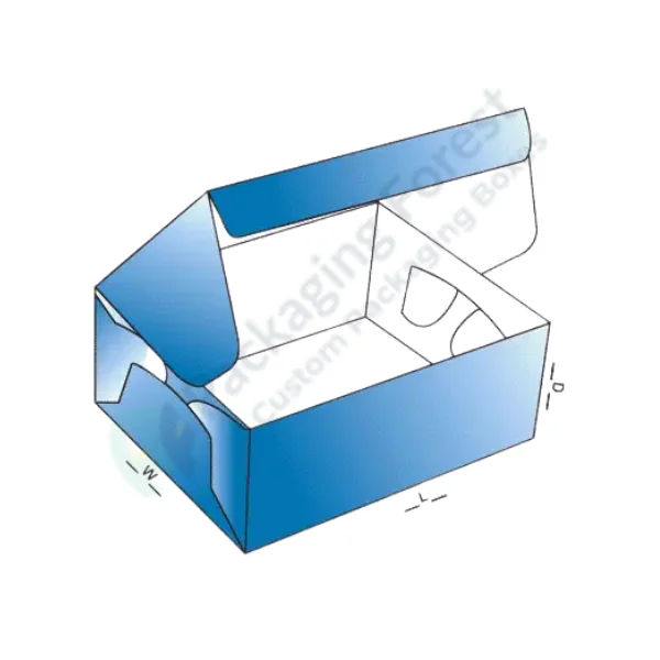 Custom Printed Side Lock Six Corner Side Box Template